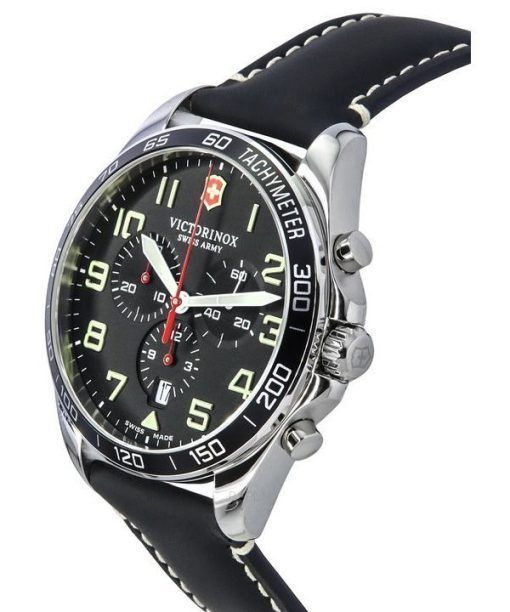 Victorinox Swiss Army Fieldforce 크로노그래프 블랙 다이얼 쿼츠 241852 100M 남성용 시계