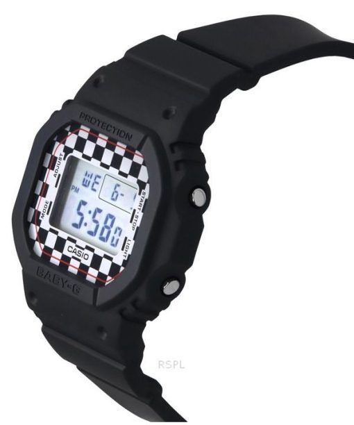 Casio Baby-G 스케이터 패션 디지털 블랙 레진 스트랩 쿼츠 BGD-565GS-1 100M 여성용 시계