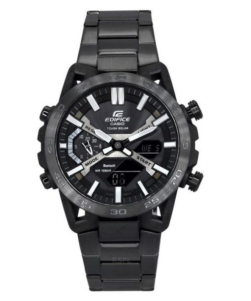 Casio Edifice Sospensione 아날로그 디지털 스마트폰 링크 터프 솔라 ECB-2000DC-1B 100M 남성용 시계