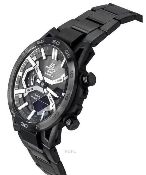 Casio Edifice Sospensione 아날로그 디지털 스마트폰 링크 터프 솔라 ECB-2000DC-1B 100M 남성용 시계