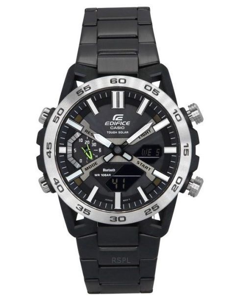 Casio Edifice Sospensione 아날로그 디지털 스마트폰 링크 터프 솔라 ECB-2000DD-1A 100M 남성용 시계