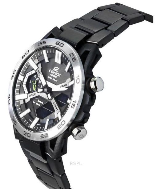 Casio Edifice Sospensione 아날로그 디지털 스마트폰 링크 터프 솔라 ECB-2000DD-1A 100M 남성용 시계