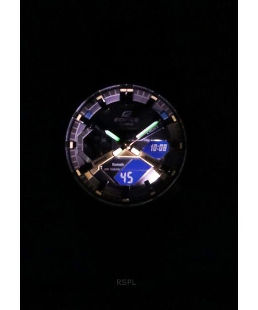 Casio Edifice Sospensione 야간 드라이브 아날로그 디지털 스마트폰 링크 터프 솔라 ECB-2000NP-1A 100M 남성용 시계