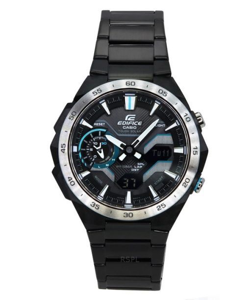 Casio Edifice Windflow 아날로그 디지털 스마트폰 링크 블랙 다이얼 Solar ECB-2200DD-1A 100M 남성용 시계