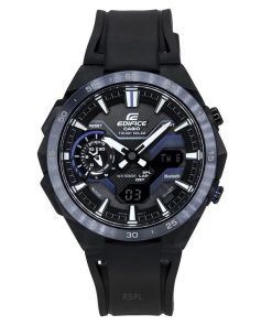 Casio Edifice Windflow 아날로그 디지털 스마트폰 링크 블랙 다이얼 터프 솔라 ECB-2200PB-1A 100M 남성용 시계