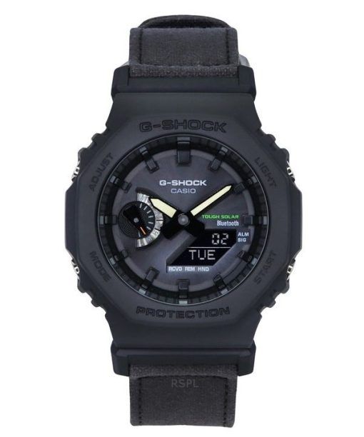 Casio G-Shock 아날로그 디지털 스마트폰 링크 블루투스 블랙 다이얼 터프 솔라 GA-B2100CT-1A5 200M 남성용 시계