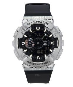 Casio G-Shock G-스틸 아날로그 디지털 그런지 위장 수지 스트랩 블랙 다이얼 쿼츠 GM-110GC-1A 200M 남성용 시계