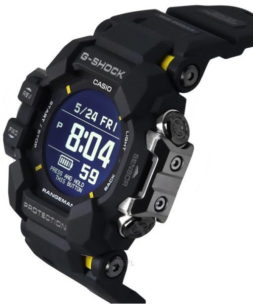 Casio G-Shock Master Of G-Land Rangeman 디지털 바이오 기반 수지 스트랩 Solar GPR-H1000-1 200M 남성용 시계