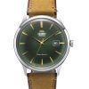 Orient Bambino 버전 4 가죽 스트랩 그린 다이얼 오토매틱 RA-AC0P01E10B 남성용 시계