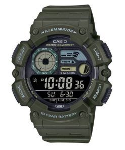 Casio 디지털 레진 스트랩 쿼츠 WS-1500H-3BV 100M 남성용 시계