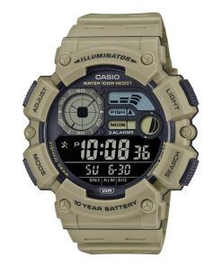 Casio 디지털 레진 스트랩 쿼츠 WS-1500H-5BV 100M 남성용 시계