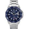 Bulova Marine Star Precisionist 스테인레스 스틸 블루 다이얼 쿼츠 다이버 96B433 200M 남성용 시계