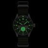 AVI-8 Flyboy Airmaster Sector Meca-Quartz Vert 그린 나일론 스트랩 그린 다이얼 AV-4112-02 남성용 시계