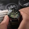 AVI-8 Flyboy Airmaster Sector Meca-Quartz Vert 그린 나일론 스트랩 그린 다이얼 AV-4112-02 남성용 시계