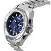 Victorinox Swiss Army INOX 크로노그래프 스테인레스 스틸 블루 다이얼 쿼츠 다이버 241985 200M 남성용 시계