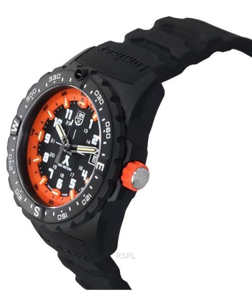 Luminox Bear Grylls Survival Mountain Rubber Strap 블랙 다이얼 쿼츠 다이버 XB.3739 200M 남성용 시계