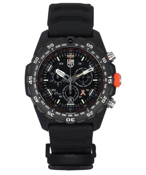 Luminox Bear Grylls Survival Master Series 크로노그래프 블랙 다이얼 쿼츠 다이버 XB.3741 200M 남성용 시계