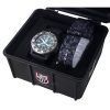 Luminox MIL SPEC 영감을 받은 군용 고무 스트랩 블랙 다이얼 쿼츠 다이버',s XL.3351.SET 300M 남성용 시계 선물 세트 포함