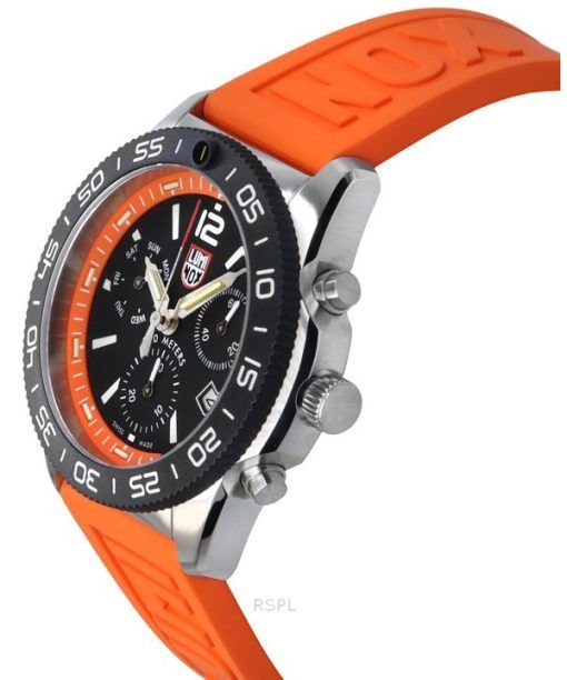 Luminox Pacific 다이버 크로노그래프 고무 스트랩 블랙 다이얼 쿼츠 XS.3149 200M 남성용 시계