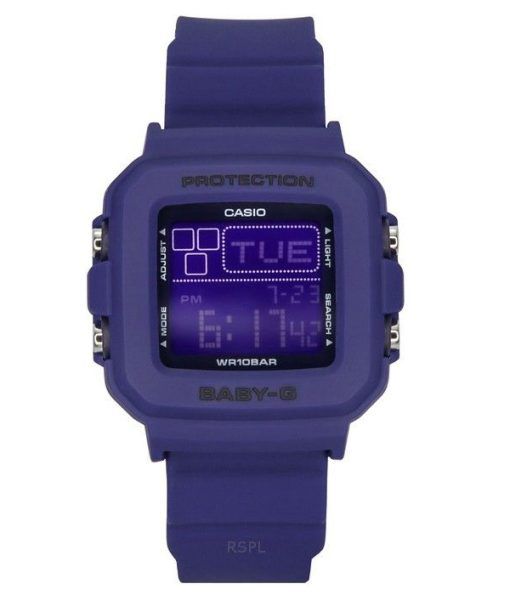 Casio Baby-G Plus 디지털 30주년 기념 블루 레진 스트랩 쿼츠 BGD-10K-2 100M 여성용 시계(스페셜 홀더 포함)