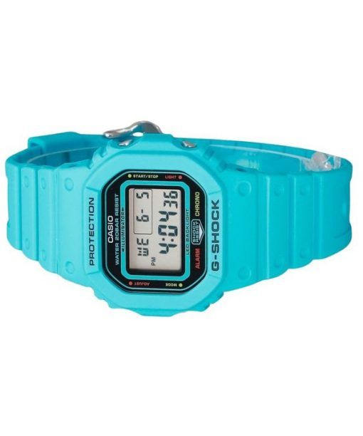 Casio G-Shock 디지털 에너지 파크 시리즈 Vivid Blue Bio Based Resin Strap Quartz DW-5600EP-2 200M 남성용 시계