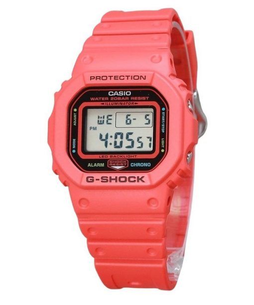 Casio G-Shock 디지털 에너지 파크 시리즈 레드 바이오 기반 수지 스트랩 쿼츠 DW-5600EP-4 200M 남성용 시계