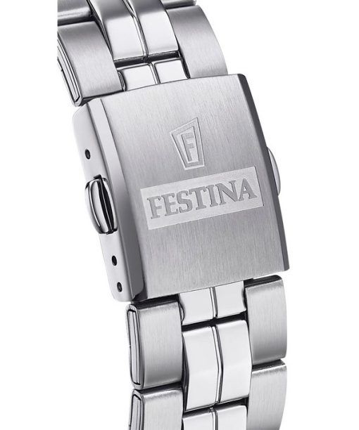 Festina Classics 스테인리스 스틸 블랙 다이얼 쿼츠 F20437-4 100M 남성용 시계