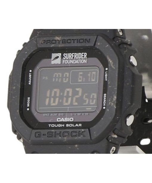 Casio G-Shock Digital Surfrider Foundation Collaboration 수지 스트랩 터프 솔라 G-5600SRF-1 200M 남성용 시계