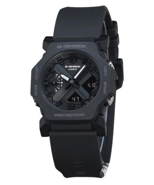 Casio G-Shock 아날로그 디지털 블랙 레진 블랙 다이얼 쿼츠 GA-2300-1A 200M 남성용 시계