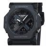 Casio G-Shock 아날로그 디지털 블랙 레진 블랙 다이얼 쿼츠 GA-2300-1A 200M 남성용 시계