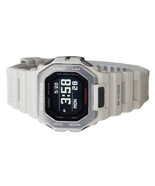 Casio G-Shock G-Lide 디지털 스마트폰 링크 그레이 레진 스트랩 쿼츠 GBX-100-8 200M 남성용 시계