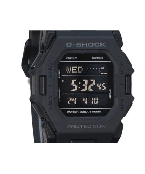 Casio G-Shock 디지털 스마트폰 링크 블랙 레진 스트랩 쿼츠 GD-B500-1 200M 남성용 시계