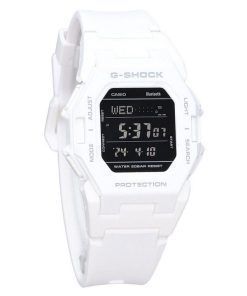 Casio G-Shock 디지털 스마트폰 링크 화이트 레진 스트랩 쿼츠 GD-B500-7 200M 남성용 시계