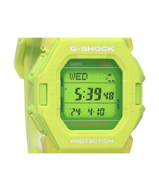 Casio G-Shock 디지털 스마트폰 링크 그린 레진 스트랩 쿼츠 GD-B500S-3 200M 남성용 시계