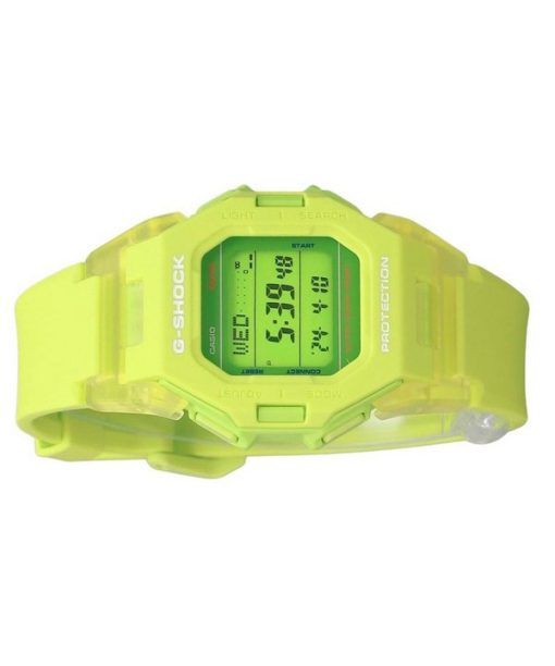 Casio G-Shock 디지털 스마트폰 링크 그린 레진 스트랩 쿼츠 GD-B500S-3 200M 남성용 시계