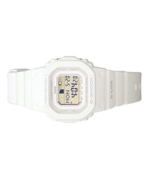 Casio G-Shock G-Lide 디지털 화이트 바이오 기반 레진 스트랩 쿼츠 GLX-S5600-7B 200M 여성용 시계