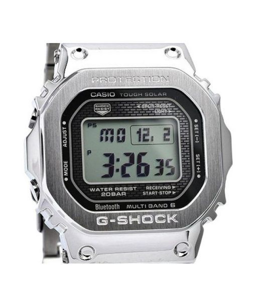 Casio G-Shock 디지털 스마트폰 링크 풀 메탈 터프 솔라 GMW-B5000D-1 200M 남성용 시계