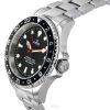 Ratio FreeDiver GMT 시리즈 사파이어 스테인레스 스틸 블랙 다이얼 자동 RTF051 200M 남성용 시계