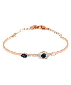 Swarovski Symbolica Blue Evil Eye 혼합 금속 마감 팔찌 5171991 여성용