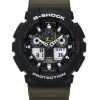 카시오 G-Shock 아날로그 디지털 레진 스트랩 블랙 다이얼 쿼츠 GA-100TU-1A3 200M 남성용 시계