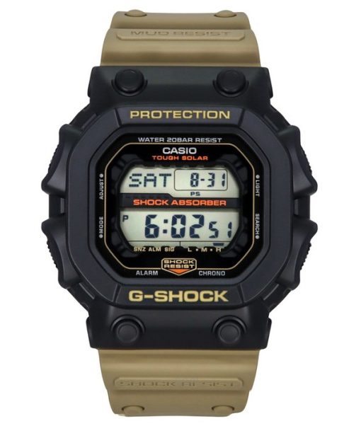 카시오 G-Shock 디지털 레진 스트랩 블랙 다이얼 터프 솔라 GX-56TU-1A5 200M 남성용 시계