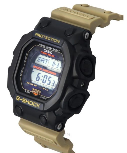 카시오 G-Shock 디지털 레진 스트랩 블랙 다이얼 터프 솔라 GX-56TU-1A5 200M 남성용 시계