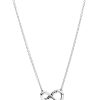 Pandora Moments Infinity Sterling Silver Collier 목걸이, 투명 큐빅 지르코니아 398821C01-50, 여성용