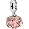 Pandora Sparkling Infinity Heart Dangle Charm with Clear Cubic Zirconia 788878C01 여성용