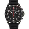 Victorinox Swiss Army Fieldforce Sport 크로노그래프 고무 스트랩 블랙 다이얼 쿼츠 241889 100M 남성용 시계