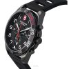 Victorinox Swiss Army Fieldforce Sport 크로노그래프 고무 스트랩 블랙 다이얼 쿼츠 241889 100M 남성용 시계