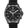 Victorinox Swiss Army Fieldforce Sport 크로노그래프 고무 스트랩 블랙 다이얼 쿼츠 241926-1 100M 남성용 시계