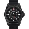 Victorinox Swiss Army Journey 1884 고무 스트랩 블랙 다이얼 쿼츠 241982 200M 남성용 시계