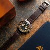 AVI-8 Hawker Hurricane Carey Dual Time Imperial War Museums Edition 블랙 다이얼 쿼츠 AV-4088-07 남성용 시계