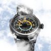 AVI-8 Flyboy Wingman Worldtimer GMT Tropical Grey 다이얼 자동 AV-4120-04 남성용 시계(추가 스트랩 포함)